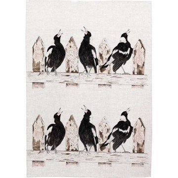 Tea Towel | Magpie Cheering squad | Linen